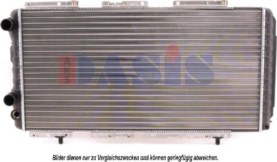 AKS Dasis 060610N - Radiator, engine cooling autospares.lv