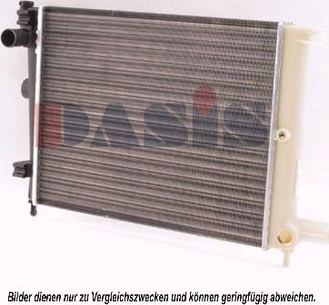 AKS Dasis 060680N - Radiator, engine cooling autospares.lv