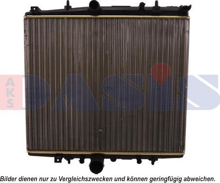 AKS Dasis 060049N - Radiator, engine cooling autospares.lv