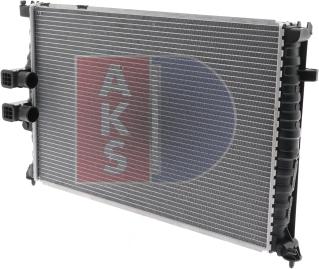 AKS Dasis 060012N - Radiator, engine cooling autospares.lv