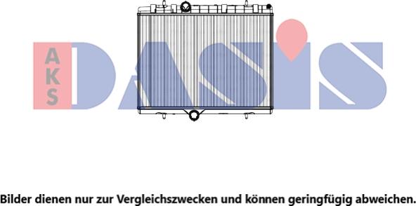 AKS Dasis 060085N - Radiator, engine cooling autospares.lv