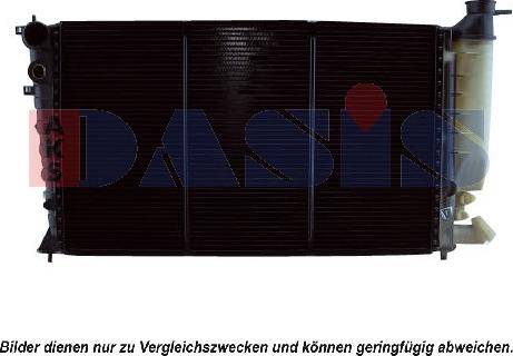 AKS Dasis 060310N - Radiator, engine cooling autospares.lv