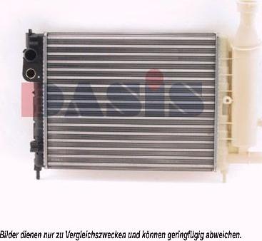 AKS Dasis 060380N - Radiator, engine cooling autospares.lv