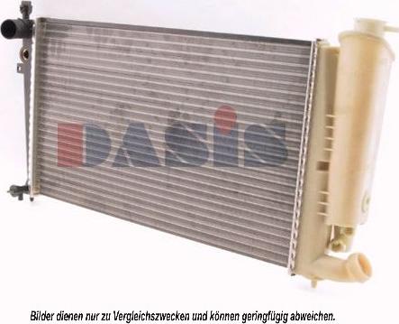 AKS Dasis 060260N - Radiator, engine cooling autospares.lv