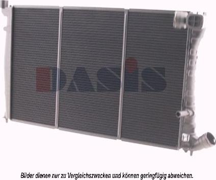 AKS Dasis 060790N - Radiator, engine cooling autospares.lv