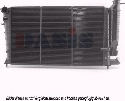 AKS Dasis 060740N - Radiator, engine cooling autospares.lv