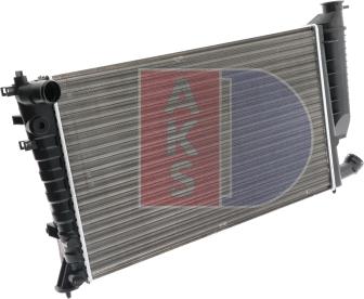 AKS Dasis 060700N - Radiator, engine cooling autospares.lv