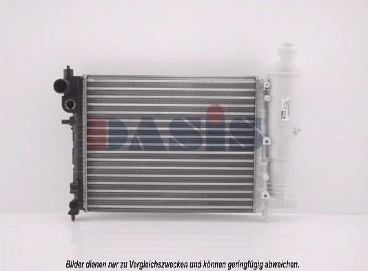 AKS Dasis 060780N - Radiator, engine cooling autospares.lv