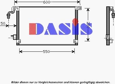 AKS Dasis 062002N - Condenser, air conditioning autospares.lv