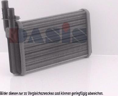 AKS Dasis 019020N - Heat Exchanger, interior heating autospares.lv