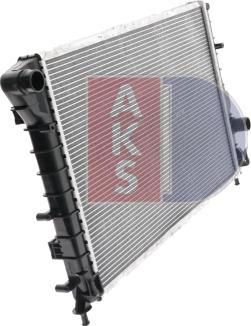 AKS Dasis 010001N - Radiator, engine cooling autospares.lv