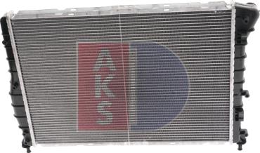 AKS Dasis 010001N - Radiator, engine cooling autospares.lv