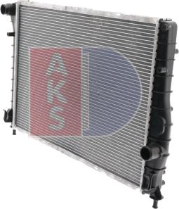 AKS Dasis 010001N - Radiator, engine cooling autospares.lv