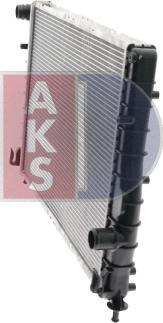 AKS Dasis 010001N - Radiator, engine cooling autospares.lv