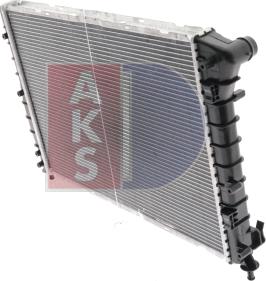 AKS Dasis 010001N - Radiator, engine cooling autospares.lv