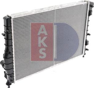 AKS Dasis 010001N - Radiator, engine cooling autospares.lv