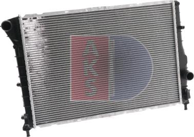 AKS Dasis 010001N - Radiator, engine cooling autospares.lv