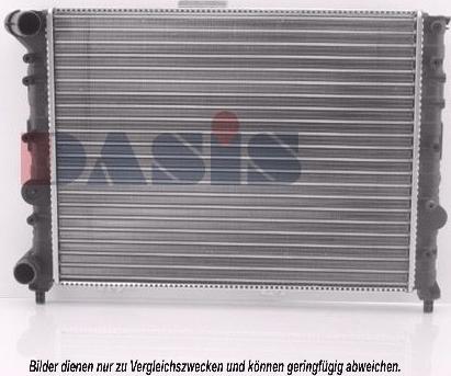 AKS Dasis 010180N - Radiator, engine cooling autospares.lv