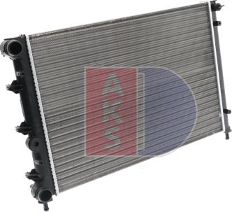 AKS Dasis 011030N - Radiator, engine cooling autospares.lv