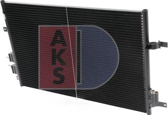 AKS Dasis 012004N - Condenser, air conditioning autospares.lv