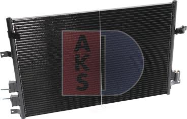 AKS Dasis 012004N - Condenser, air conditioning autospares.lv