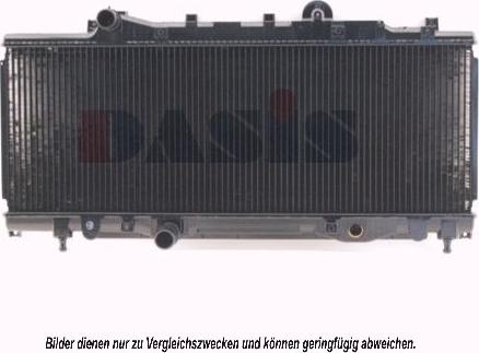 AKS Dasis 080990N - Radiator, engine cooling autospares.lv