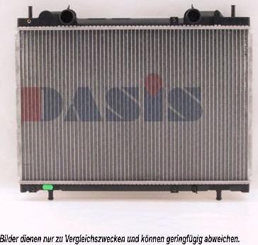 AKS Dasis 080960N - Radiator, engine cooling autospares.lv