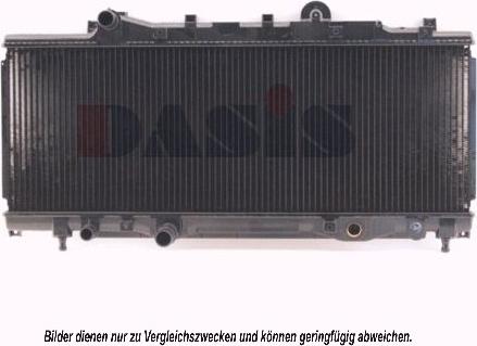 AKS Dasis 080980N - Radiator, engine cooling autospares.lv