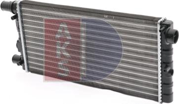 AKS Dasis 080490N - Radiator, engine cooling autospares.lv