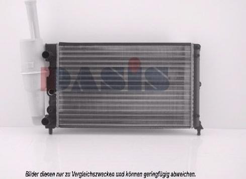 AKS Dasis 080670N - Radiator, engine cooling autospares.lv
