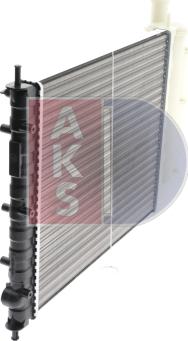 AKS Dasis 080043N - Radiator, engine cooling autospares.lv