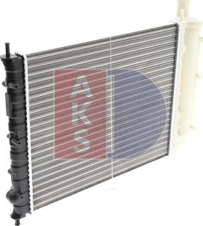 AKS Dasis 080043N - Radiator, engine cooling autospares.lv