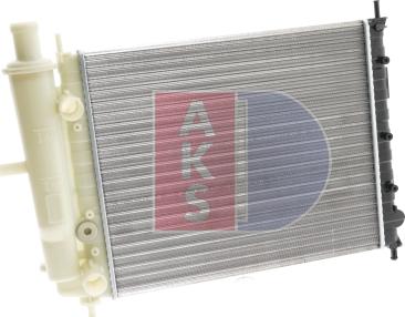 AKS Dasis 080043N - Radiator, engine cooling autospares.lv