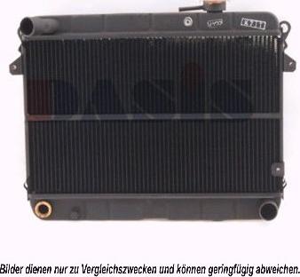 AKS Dasis 080050N - Radiator, engine cooling autospares.lv