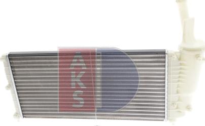 AKS Dasis 080026N - Radiator, engine cooling autospares.lv