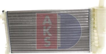 AKS Dasis 080077N - Radiator, engine cooling autospares.lv