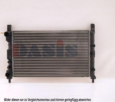 AKS Dasis 080190N - Radiator, engine cooling autospares.lv