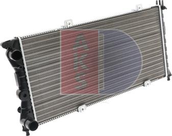 AKS Dasis 080830N - Radiator, engine cooling autospares.lv