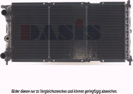 AKS Dasis 080830N - Radiator, engine cooling autospares.lv