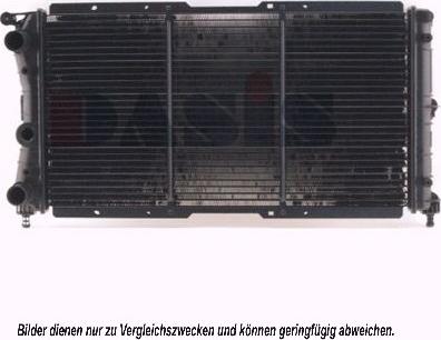 AKS Dasis 080820N - Radiator, engine cooling autospares.lv