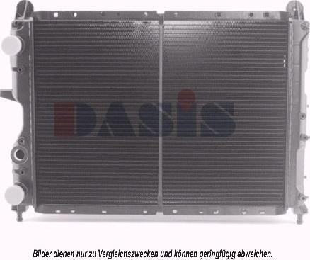 AKS Dasis 080340N - Radiator, engine cooling autospares.lv