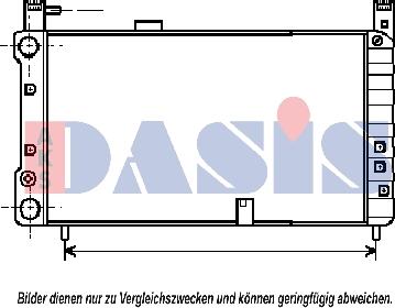 AKS Dasis 080220N - Radiator, engine cooling autospares.lv