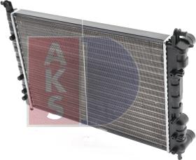 AKS Dasis 081540N - Radiator, engine cooling autospares.lv