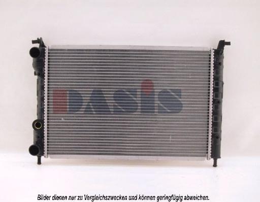 AKS Dasis 081560N - Radiator, engine cooling autospares.lv