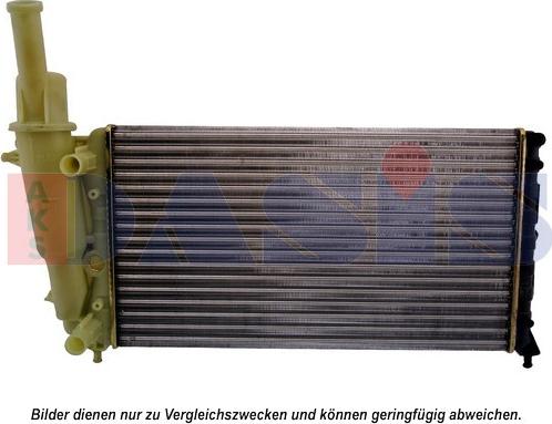 AKS Dasis 081580N - Radiator, engine cooling autospares.lv