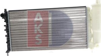 AKS Dasis 081100N - Radiator, engine cooling autospares.lv