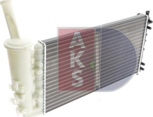 AKS Dasis 081100N - Radiator, engine cooling autospares.lv