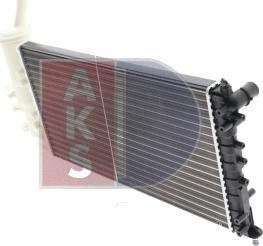 AKS Dasis 081100N - Radiator, engine cooling autospares.lv