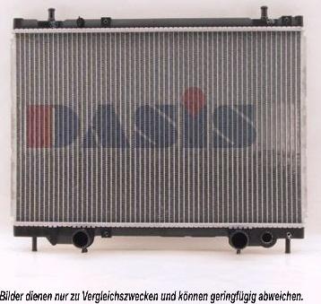 AKS Dasis 081170N - Radiator, engine cooling autospares.lv