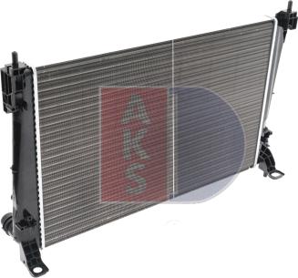 AKS Dasis 082037N - Radiator, engine cooling autospares.lv